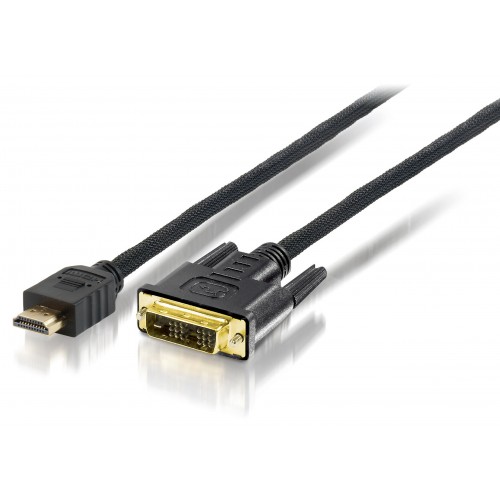 Equip 119325 adaptador de cable de vídeo 5 m HDMI DVI-D Negro