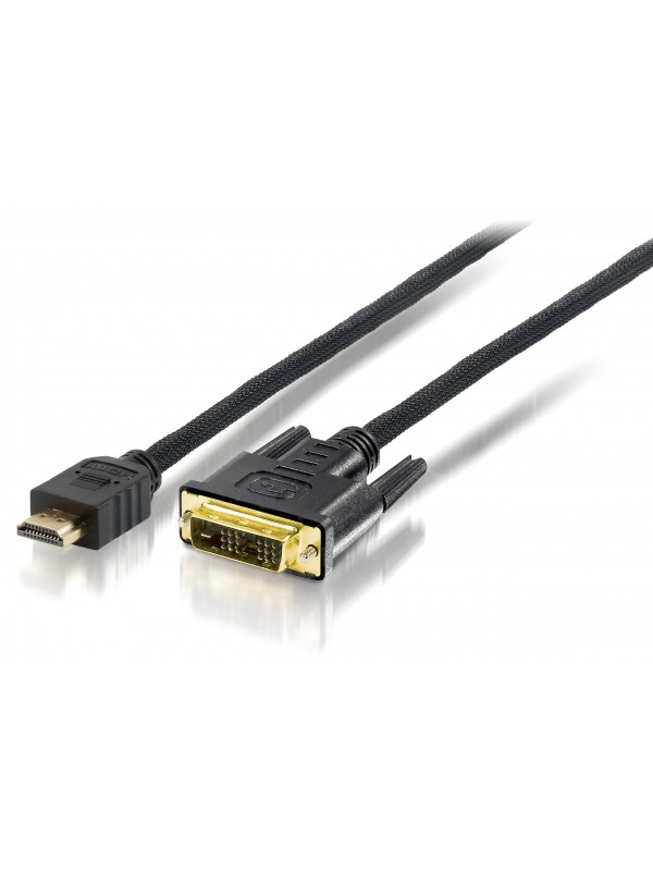 Equip 119322 adaptador de cable de vídeo 2 m HDMI DVI-D Negro