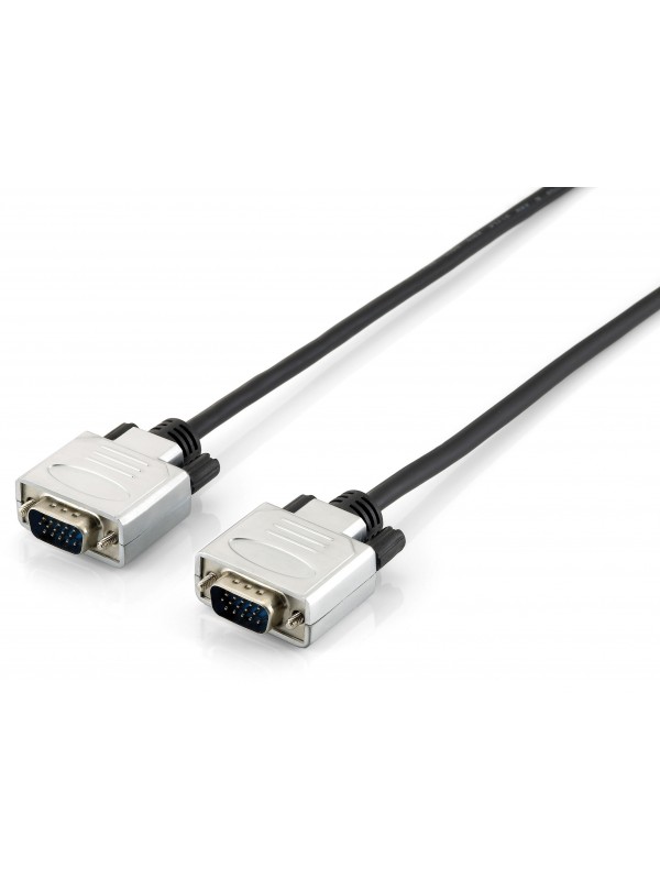 Equip 118861 cable VGA 3 m VGA (D-Sub) Negro, Plata