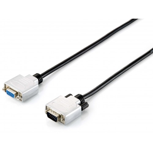 Equip 118851 cable VGA 3 m VGA (D-Sub) Negro, Plata