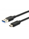 Equip 12834107 cable USB 1 m 3.2 Gen 2 (3.1 Gen 2) USB A USB C Negro