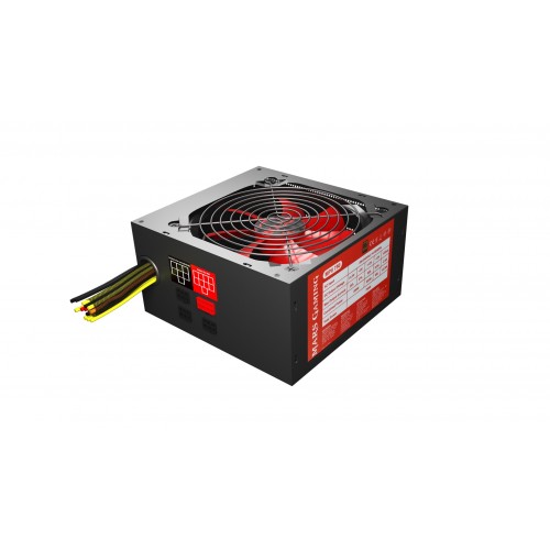 Mars Gaming MPII750 unidad de fuente de alimentación 750 W 20+4 pin ATX ATX Negro, Rojo