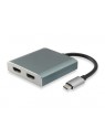 Equip 133464 Adaptador gráfico USB 4096 x 2160 Pixeles Gris