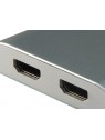 Equip 133464 Adaptador gráfico USB 4096 x 2160 Pixeles Gris