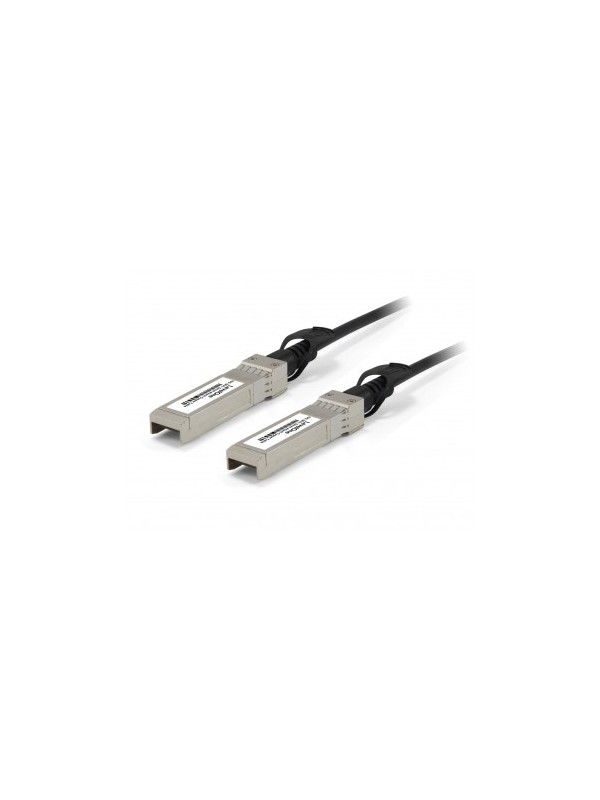 LevelOne DAC-0103 cable de fibra optica 3 m SFP+ Black,Stainless steel