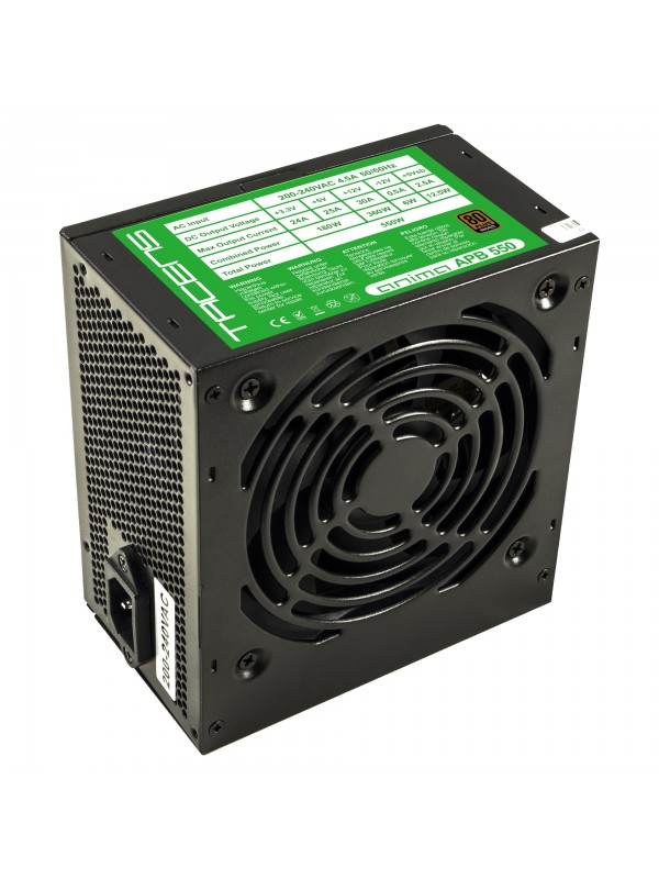 Tacens APB550 unidad de fuente de alimentación 550 W 20+4 pin ATX Negro