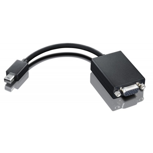 Lenovo 0A36536 adaptador de cable mini-DisplayPort VGA Negro