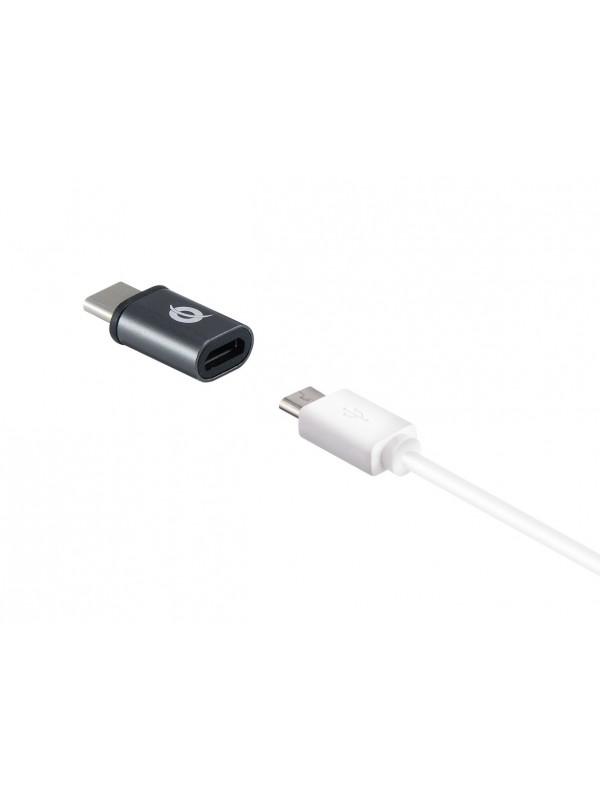 Conceptronic DONN04G adaptador de cable USB 3.1 Gen 1 Type-C, USB 2.0 Type-C USB 3.1 Gen 1 Type-A, USB 2.0 Micro Negro