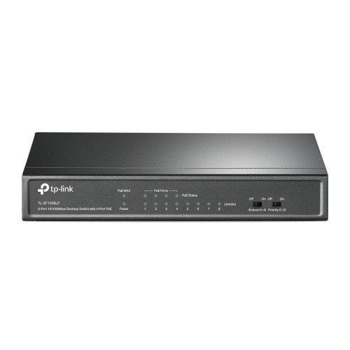 TP-LINK TL-SF1008LP switch No administrado Fast Ethernet (10 100) Negro Energía sobre Ethernet (PoE)