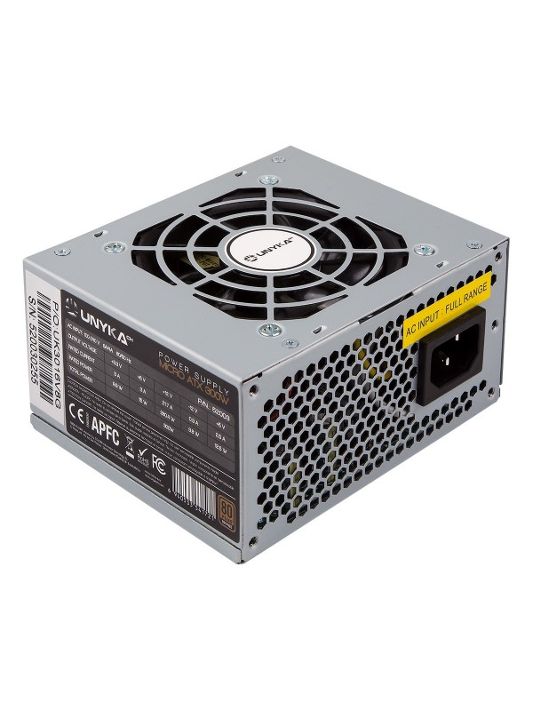 UNYKAch SFX 300W unidad de fuente de alimentación 20+4 pin ATX Plata