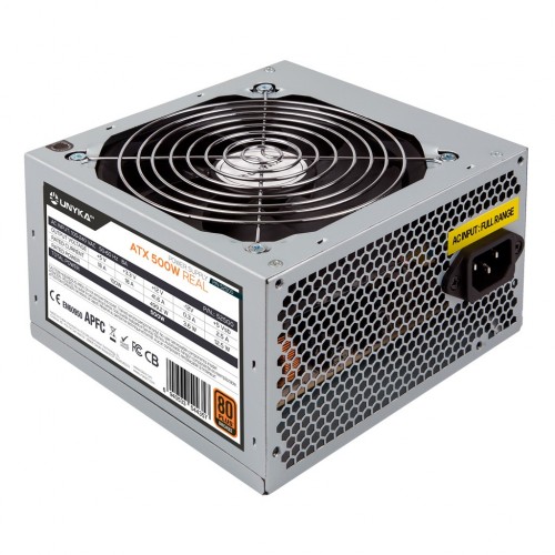 UNYKAch Fuente de Alimentación ATX 500W 80+ Bronce