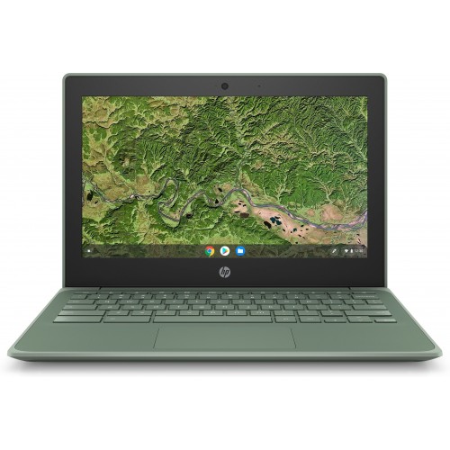 HP Chromebook 11A G8 EE Verde 29,5 cm (11.6") 1366 x 768 Pixeles AMD A4 4 GB DDR4-SDRAM 32 GB eMMC Wi-Fi 5 (802.11ac) Chrome OS