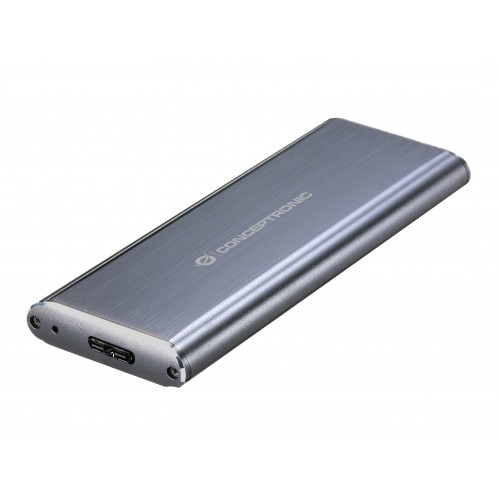 Conceptronic DDE03G caja para disco duro externo M.2 Caja externa para unidad de estado sólido (SSD) Gris