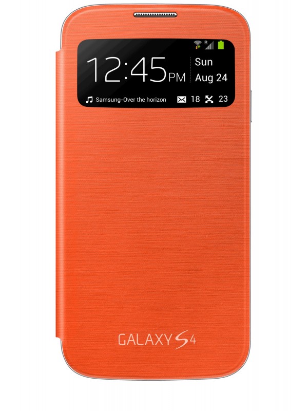 Samsung S View funda para teléfono móvil Libro Naranja