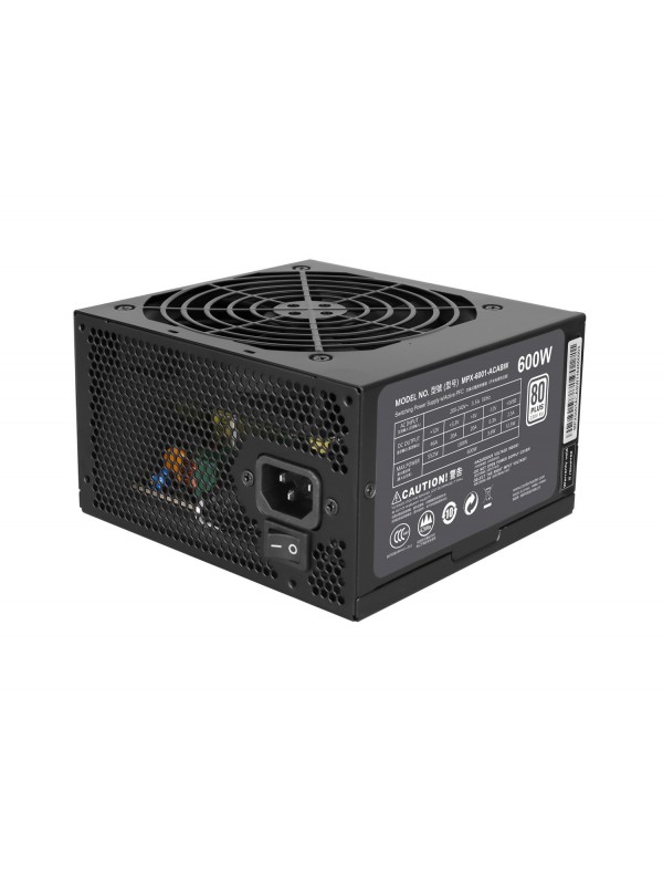 Cooler Master MasterWatt Lite unidad de fuente de alimentación 600 W 20+4 pin ATX ATX Negro