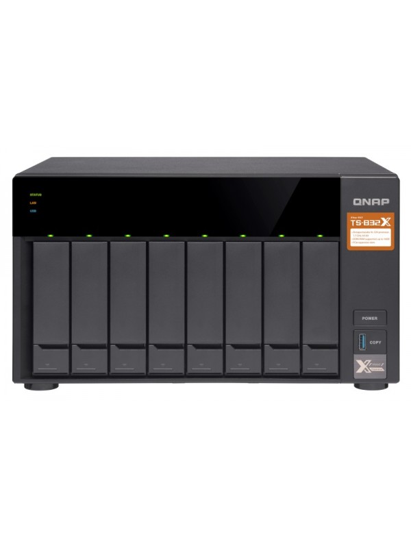 QNAP TS-832X Alpine AL-324 Ethernet Tower Negro NAS