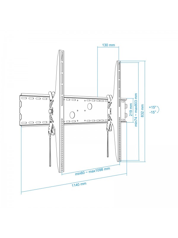 TooQ Soporte de pared (monitor   plasma   LCD   LED) 60”-100”