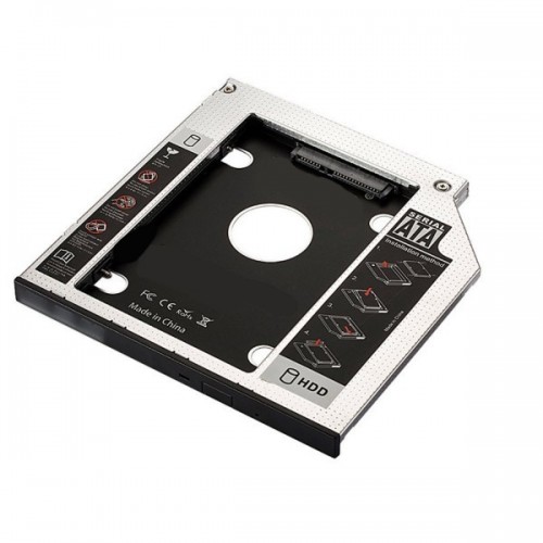 Ewent EW7003 funda para disco duro externo Acrilonitrilo butadieno estireno (ABS), Aluminio Negro, Blanco