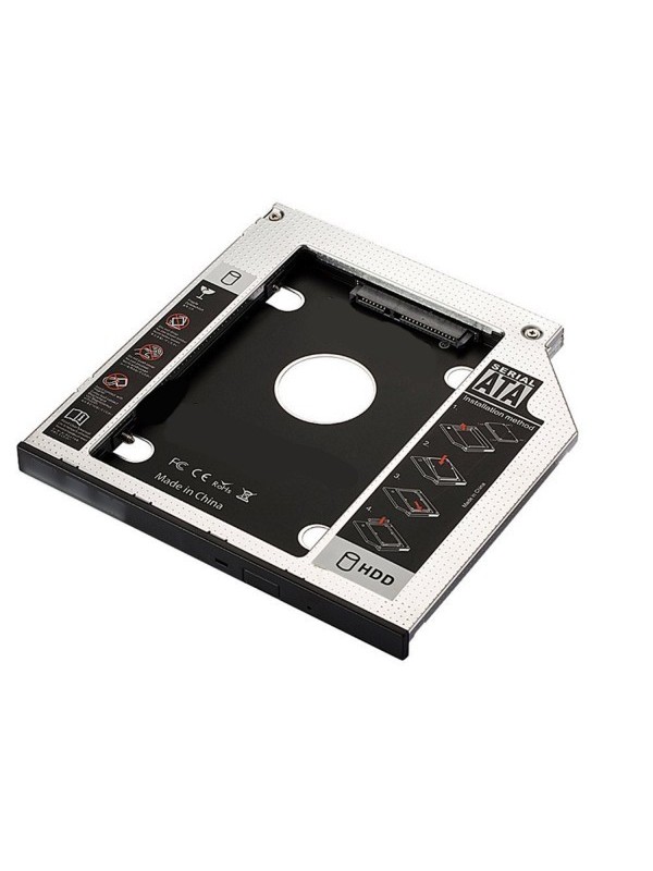 Ewent EW7003 funda para disco duro externo Acrilonitrilo butadieno estireno (ABS), Aluminio Negro, Blanco