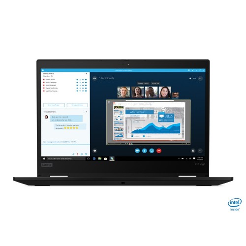 Lenovo ThinkPad X13 Yoga Híbrido (2-en-1) Negro 33,8 cm (13.3") 1920 x 1080 Pixeles Pantalla táctil Intel® Core™ i7 de 10ma