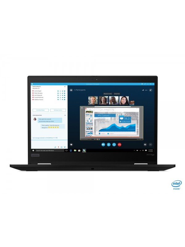 Lenovo ThinkPad X13 Yoga Híbrido (2-en-1) Negro 33,8 cm (13.3") 1920 x 1080 Pixeles Pantalla táctil Intel® Core™ i7 de 10ma