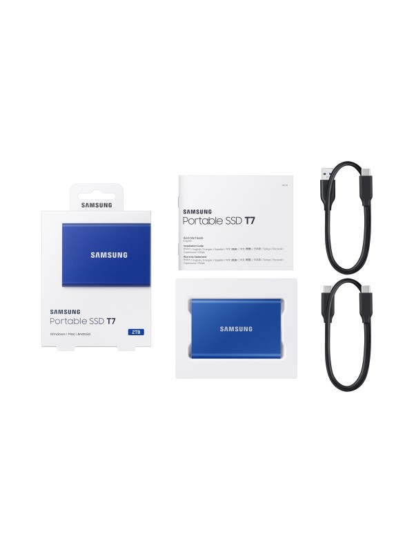 Samsung Portable SSD T7 2000 GB Azul