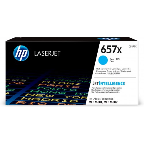 HP 657X 1 pieza(s) Original Cian