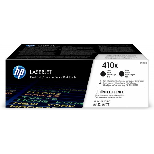 HP 410X 2 pieza(s) Original Negro