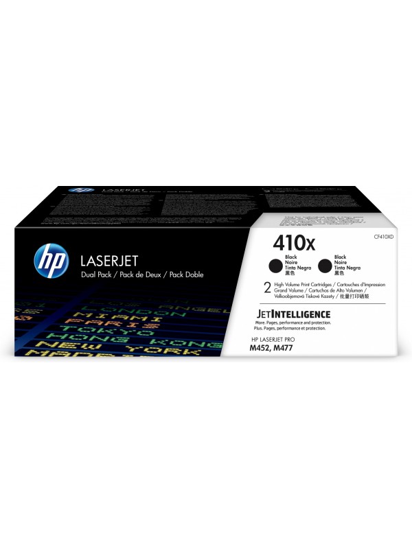 HP 410X 2 pieza(s) Original Negro