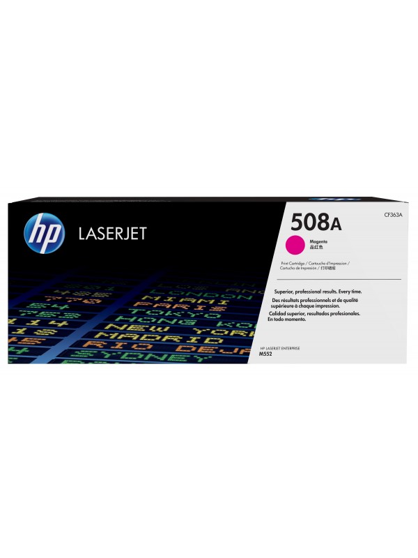 HP Cartucho de tóner original LaserJet 508A magenta 1 pieza(s)