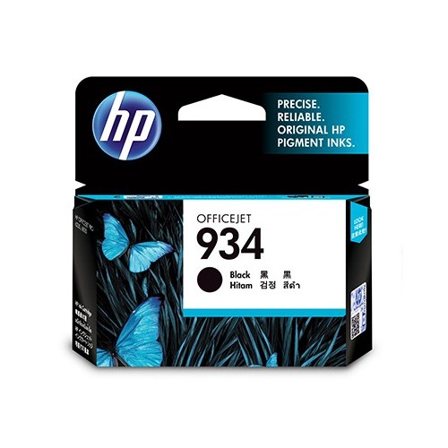 HP 934 Black Original Ink Cartridge 1 pieza(s) Rendimiento estándar Negro