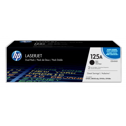 HP 125A 2 pieza(s) Original Negro