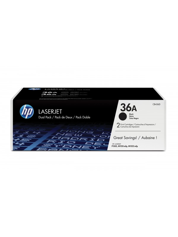 HP 36A 2 pieza(s) Original Negro