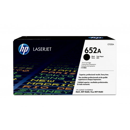 HP 652A 1 pieza(s) Original Negro