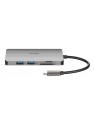 D-Link DUB-M810 base para portátil y replicador de puertos Alámbrico Thunderbolt 3 Plata