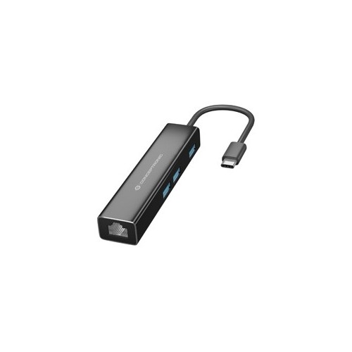 Conceptronic DONN07B hub de interfaz USB 3.2 Gen 1 (3.1 Gen 1) Type-C 5000 Mbit s Negro