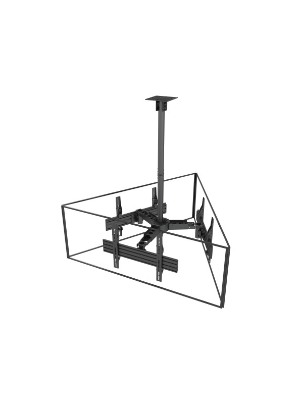 Equip 650371 soporte para pantalla de señalización 165,1 cm (65") Negro