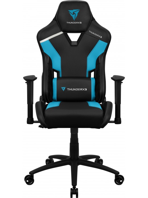 ThunderX3 TC3 Silla para videojuegos universal Asiento acolchado Negro, Azul