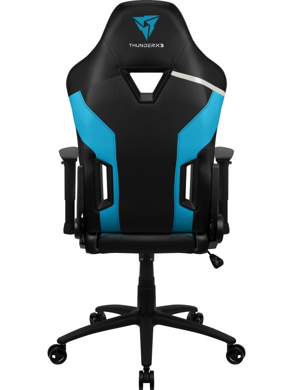 ThunderX3 TC3 Silla para videojuegos universal Asiento acolchado Negro, Azul