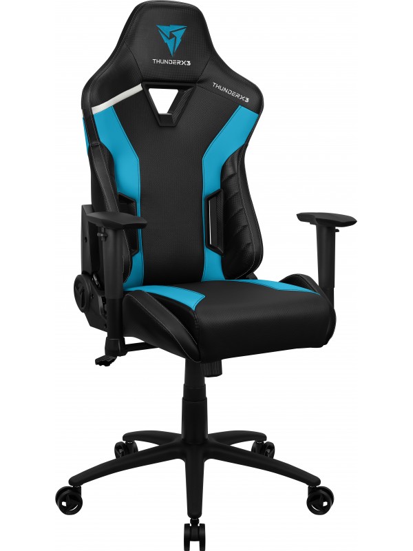 ThunderX3 TC3 Silla para videojuegos universal Asiento acolchado Negro, Azul