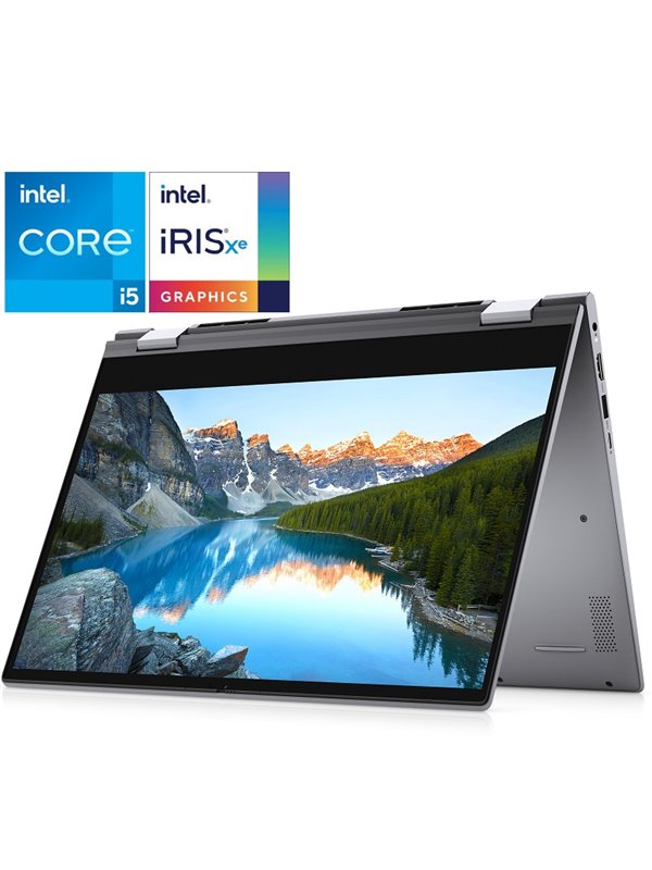 PORTATIL DELL INSPIRON 5406 YOGA i5-1135G7 14FHD TACTIL BISAGRA 360º 8GB a 3200MHz 512SSD M.2 NVMe USB-C W10 TECLADO RETROILUMIN