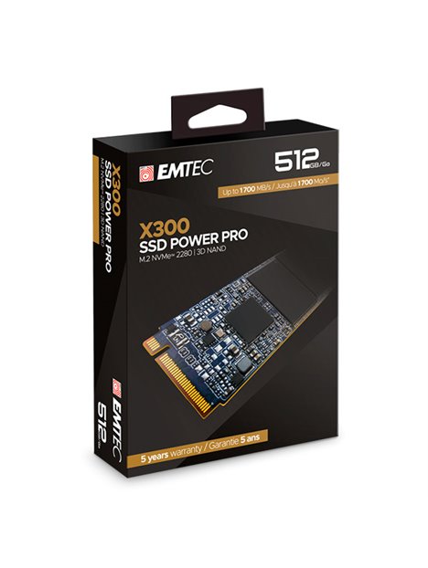 DISCO DURO M.2 512GB EMTEC POWER PRO X300 NVME (1500MB/s Escritura) ECSSD512GX300