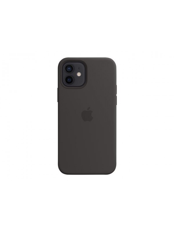 CARCASA SILICONA IPHONE 12-12 PRO MAGSAFE NEGRO