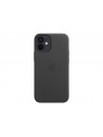 CARCASA DE PIEL NEGRA PARA IPHONE 12 MINI