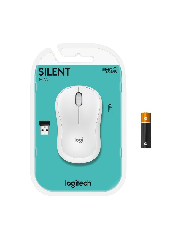 Logitech M220 SILENT ratón Ambidextro RF inalámbrico Óptico 1000 DPI