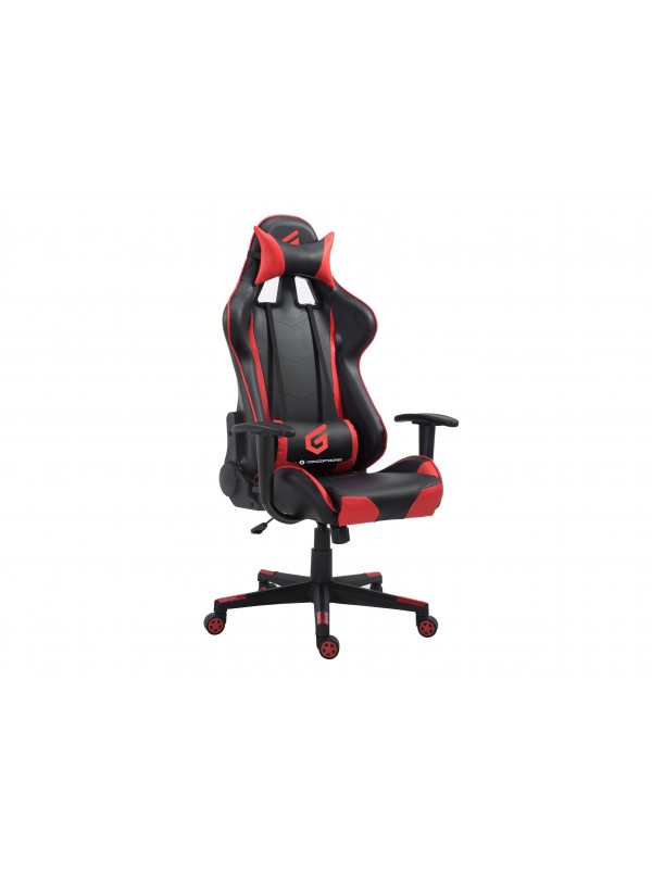 Conceptronic EYOTA04R silla para videojuegos Silla para videojuegos de PC Asiento acolchado Negro, Rojo