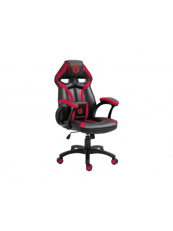 Conceptronic EYOTA05R silla para videojuegos Silla para videojuegos de PC Asiento acolchado Negro, Rojo