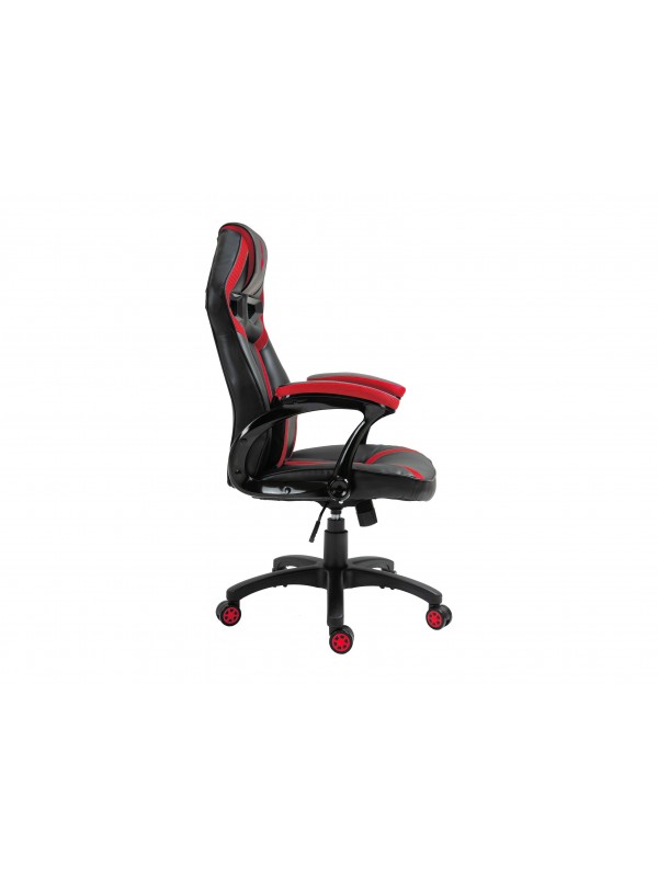 Conceptronic EYOTA05R silla para videojuegos Silla para videojuegos de PC Asiento acolchado Negro, Rojo