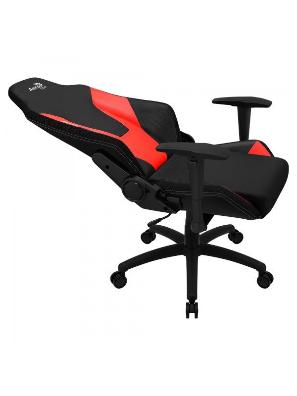 Aerocool ADMIRALBR Silla Gaming Profesional, Cojines Acolchados, Tecnología Air, Negro Rojo